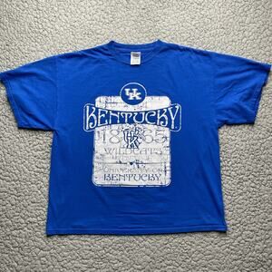 Vintage Kentucky Wildcats Shirt Mens XL Blue Boxy Delta Pro NCAA Crew Neck